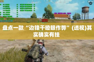 盘点一款“边锋干瞪眼作弊”(透视)其实确实有挂 