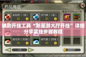 辅助开挂工具“新星游大厅开挂”详细分享装挂步骤教程