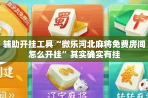辅助开挂工具“微乐河北麻将免费房间怎么开挂”其实确实有挂