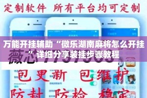 万能开挂辅助“微乐湖南麻将怎么开挂”详细分享装挂步骤教程