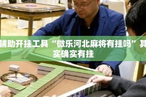 辅助开挂工具“微乐河北麻将有挂吗”其实确实有挂