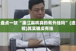 盘点一款“廉江麻将真的有外挂吗”(透视)其实确实有挂 