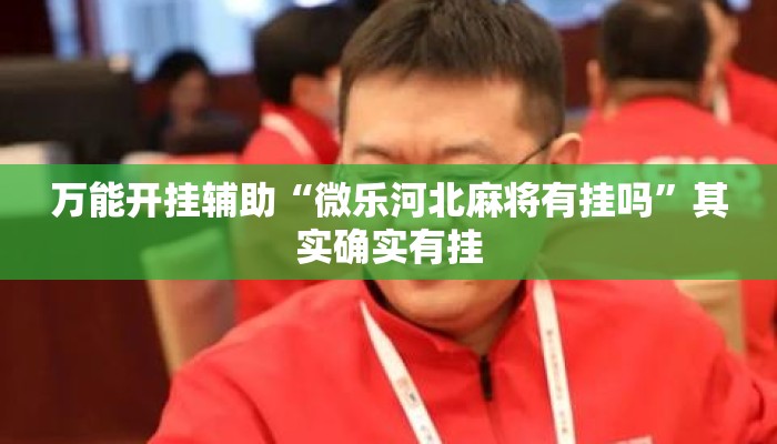 万能开挂辅助“微乐河北麻将有挂吗	”其实确实有挂