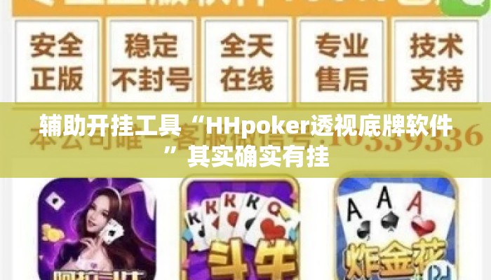 辅助开挂工具“HHpoker透视底牌软件	”其实确实有挂