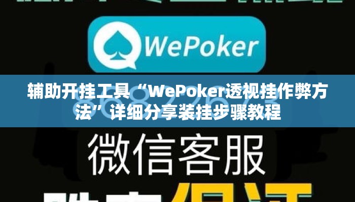 辅助开挂工具“WePoker透视挂作弊方法”详细分享装挂步骤教程