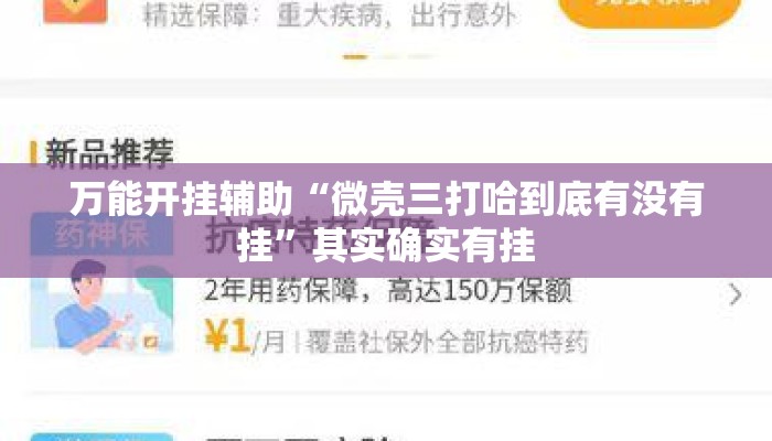 万能开挂辅助“微壳三打哈到底有没有挂”其实确实有挂