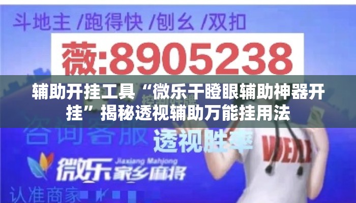 辅助开挂工具“微乐干瞪眼辅助神器开挂	”揭秘透视辅助万能挂用法