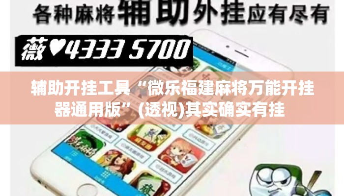 辅助开挂工具“微乐福建麻将万能开挂器通用版	”(透视)其实确实有挂 