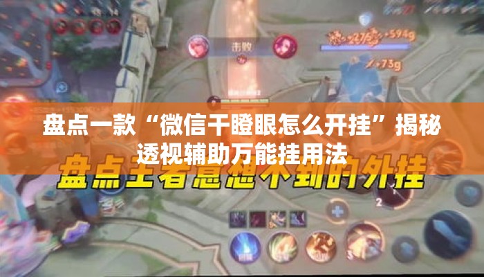 盘点一款“微信干瞪眼怎么开挂”揭秘透视辅助万能挂用法