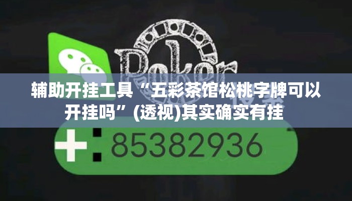 辅助开挂工具“五彩茶馆松桃字牌可以开挂吗”(透视)其实确实有挂 