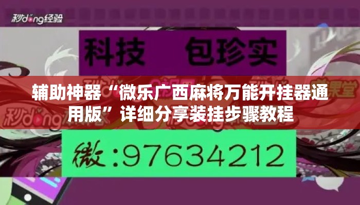 辅助神器“微乐广西麻将万能开挂器通用版	”详细分享装挂步骤教程