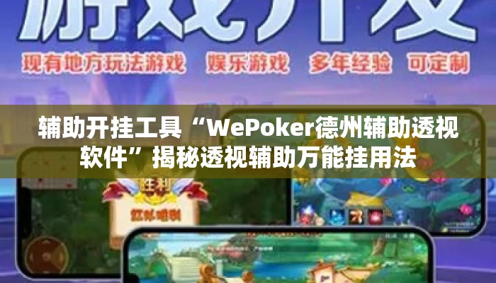 辅助开挂工具“WePoker德州辅助透视软件”揭秘透视辅助万能挂用法