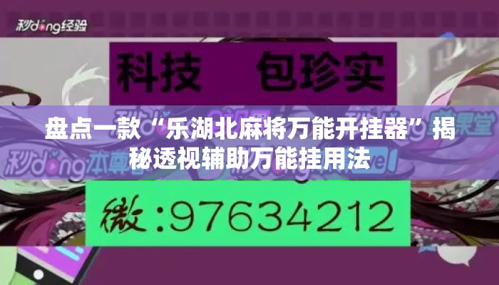 盘点一款“乐湖北麻将万能开挂器”揭秘透视辅助万能挂用法