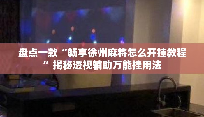 盘点一款“畅享徐州麻将怎么开挂教程”揭秘透视辅助万能挂用法