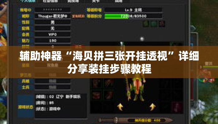 辅助神器“海贝拼三张开挂透视”详细分享装挂步骤教程