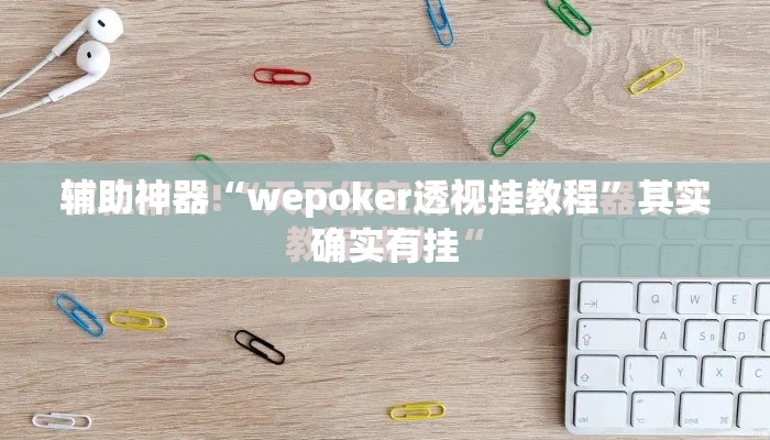 辅助神器“wepoker透视挂教程”其实确实有挂