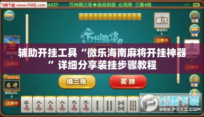 辅助开挂工具“微乐海南麻将开挂神器	”详细分享装挂步骤教程