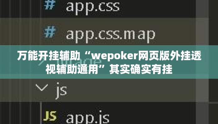 万能开挂辅助“wepoker网页版外挂透视辅助通用”其实确实有挂