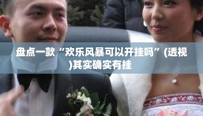 盘点一款“欢乐风暴可以开挂吗	”(透视)其实确实有挂 