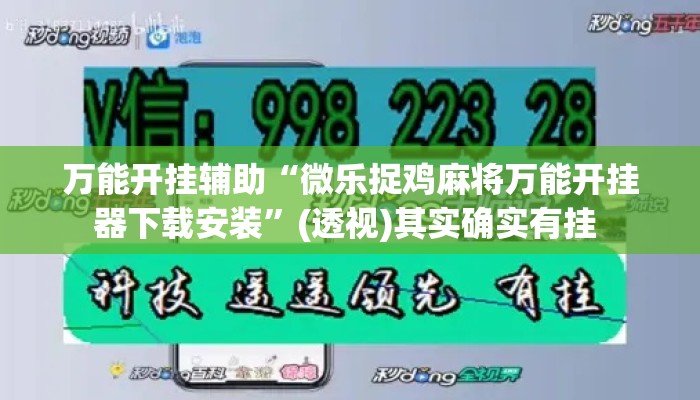 万能开挂辅助“微乐捉鸡麻将万能开挂器下载安装”(透视)其实确实有挂 