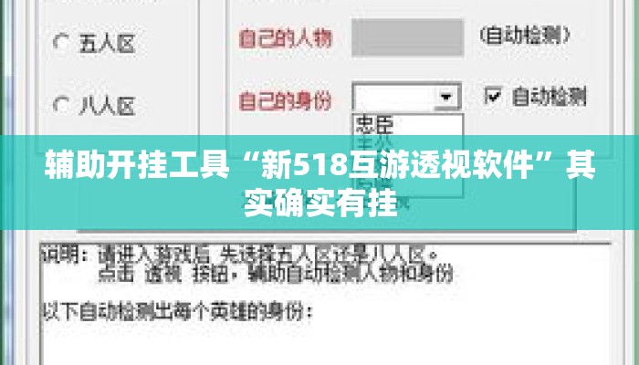 辅助开挂工具“新518互游透视软件	”其实确实有挂