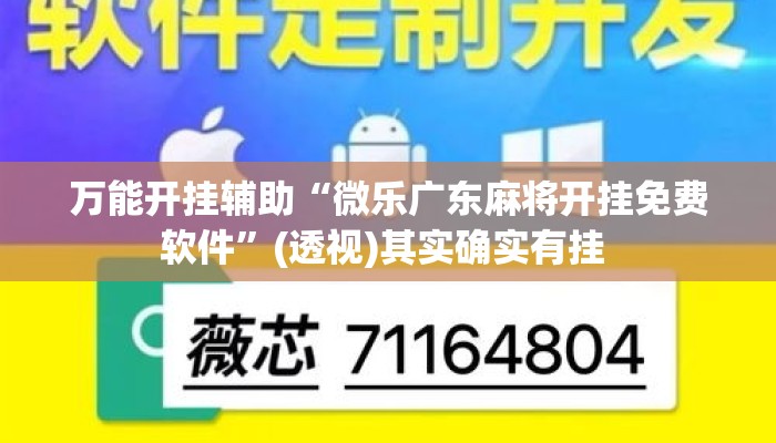 万能开挂辅助“微乐广东麻将开挂免费软件	”(透视)其实确实有挂 