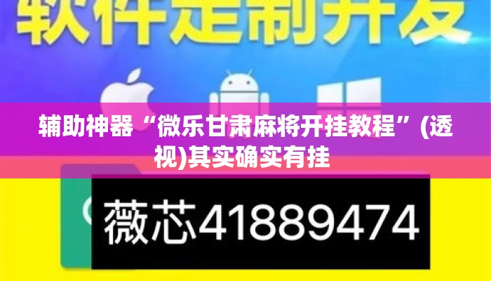 辅助神器“微乐甘肃麻将开挂教程”(透视)其实确实有挂 