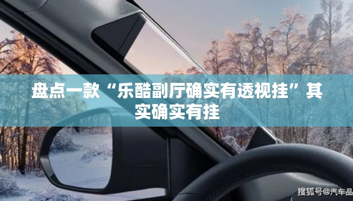 盘点一款“乐酷副厅确实有透视挂	”其实确实有挂