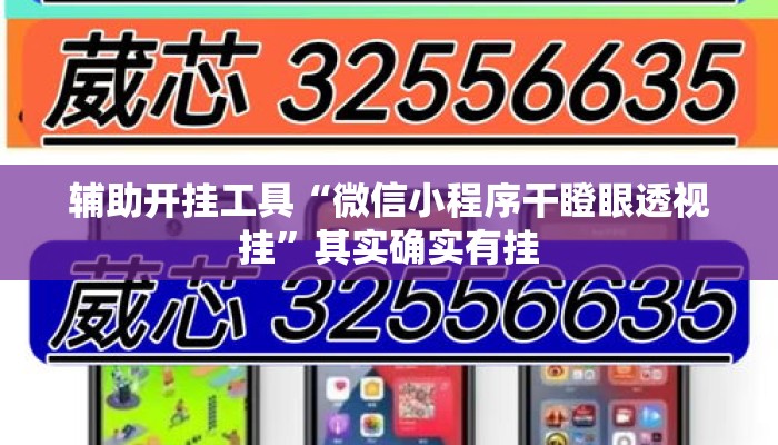 辅助开挂工具“微信小程序干瞪眼透视挂	”其实确实有挂