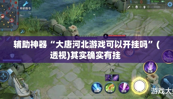 辅助神器“大唐河北游戏可以开挂吗”(透视)其实确实有挂 