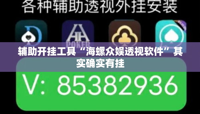 辅助开挂工具“海螺众娱透视软件”其实确实有挂