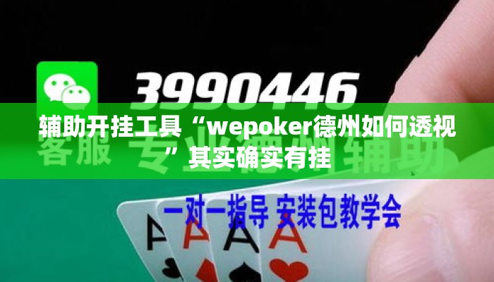 辅助开挂工具“wepoker德州如何透视	”其实确实有挂