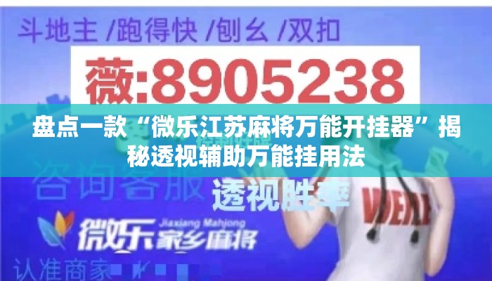 盘点一款“微乐江苏麻将万能开挂器	”揭秘透视辅助万能挂用法