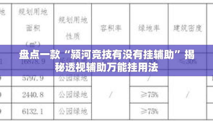 盘点一款“颍河竞技有没有挂辅助	”揭秘透视辅助万能挂用法