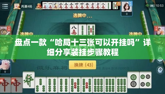盘点一款“哈局十三张可以开挂吗	”详细分享装挂步骤教程