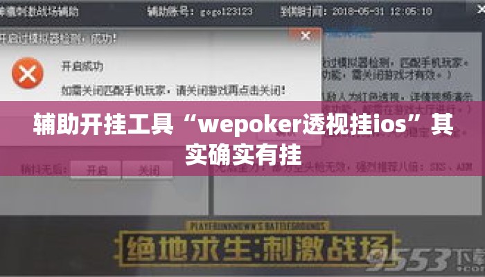 辅助开挂工具“wepoker透视挂ios”其实确实有挂