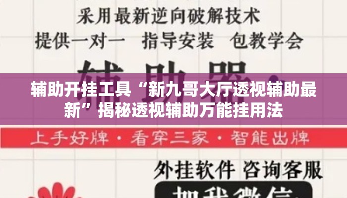 辅助开挂工具“新九哥大厅透视辅助最新”揭秘透视辅助万能挂用法