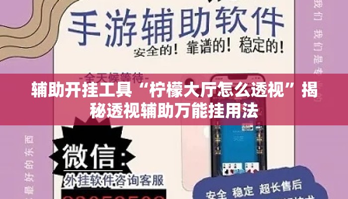 辅助开挂工具“柠檬大厅怎么透视”揭秘透视辅助万能挂用法