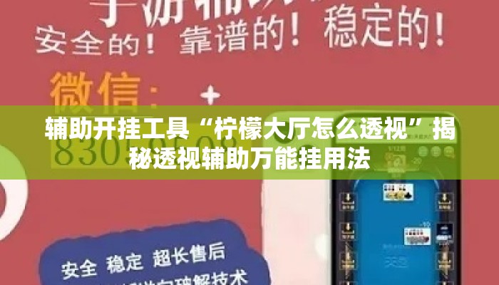 辅助开挂工具“柠檬大厅怎么透视”揭秘透视辅助万能挂用法