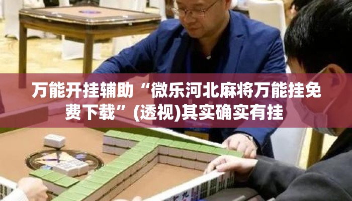 万能开挂辅助“微乐河北麻将万能挂免费下载	”(透视)其实确实有挂 