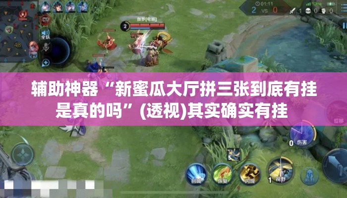 辅助神器“新蜜瓜大厅拼三张到底有挂是真的吗	”(透视)其实确实有挂 