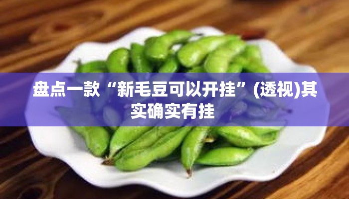 盘点一款“新毛豆可以开挂	”(透视)其实确实有挂 