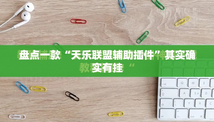 盘点一款“天乐联盟辅助插件”其实确实有挂