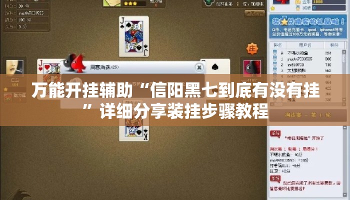 万能开挂辅助“信阳黑七到底有没有挂	”详细分享装挂步骤教程