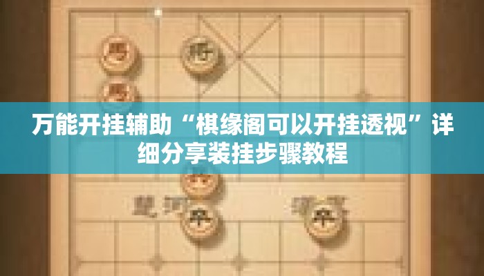 万能开挂辅助“棋缘阁可以开挂透视	”详细分享装挂步骤教程