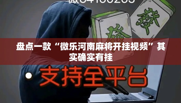 盘点一款“微乐河南麻将开挂视频”其实确实有挂