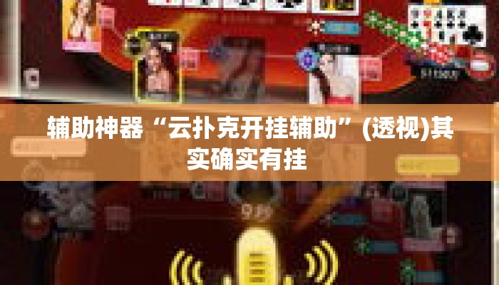 辅助神器“云扑克开挂辅助”(透视)其实确实有挂 