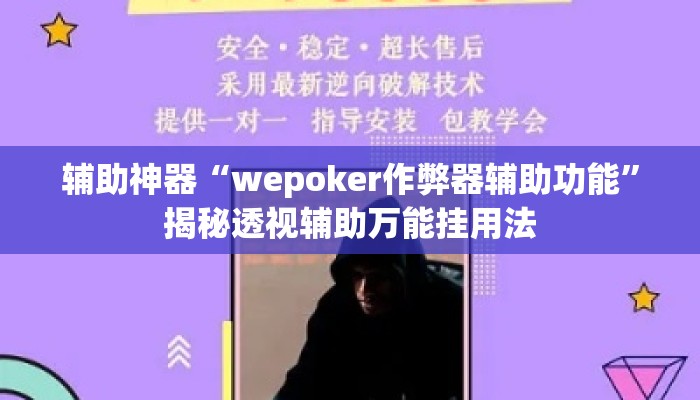 辅助神器“wepoker作弊器辅助功能”揭秘透视辅助万能挂用法