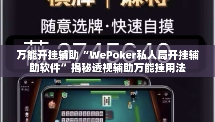 万能开挂辅助“WePoker私人局开挂辅助软件	”揭秘透视辅助万能挂用法