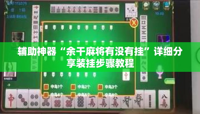 辅助神器“余干麻将有没有挂”详细分享装挂步骤教程